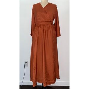 Uniqlo long wrap dress